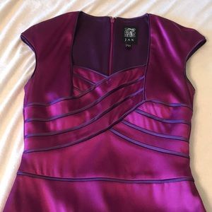 Beautiful Magenta Satin Dress